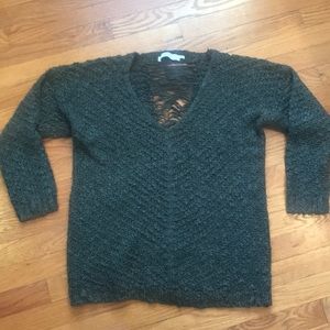 ASTR the Label green sweater with back detailing